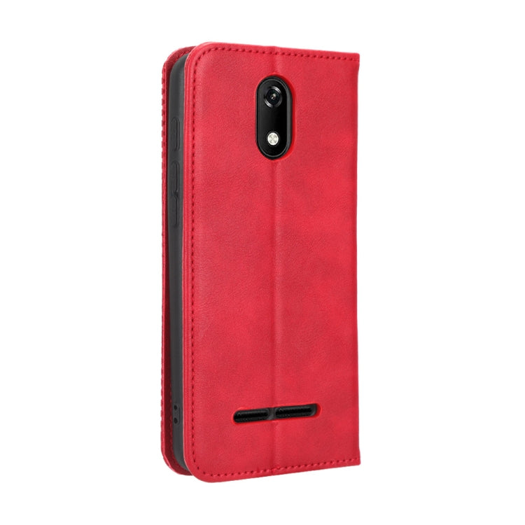 For Unimax UMX U696CL Magnetic Buckle Retro Texture Leather Phone Case