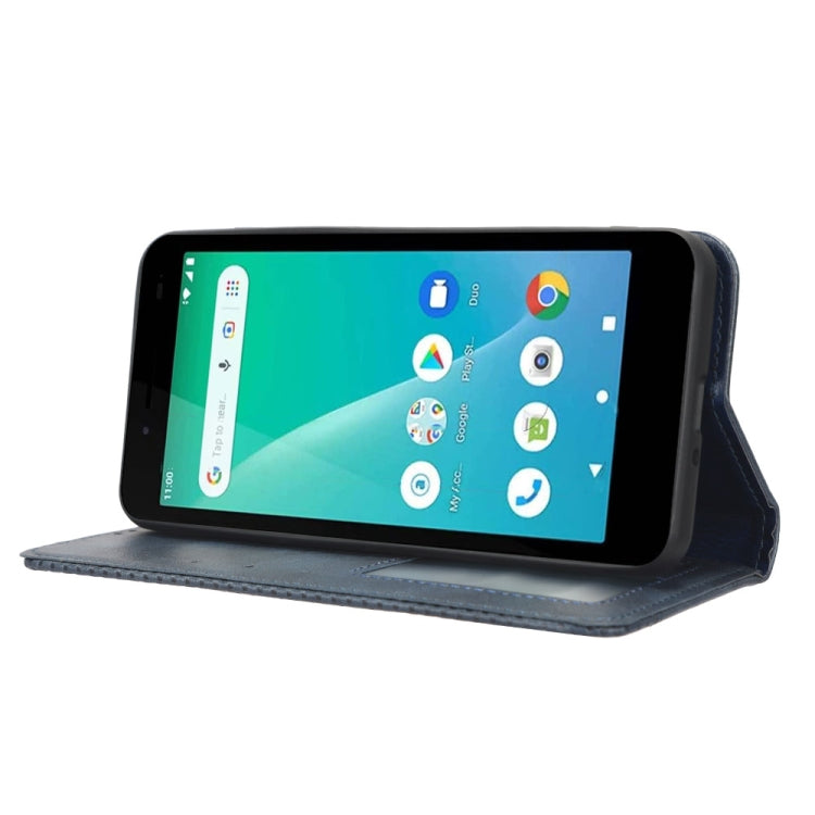 For Unimax UMX U696CL Magnetic Buckle Retro Texture Leather Phone Case