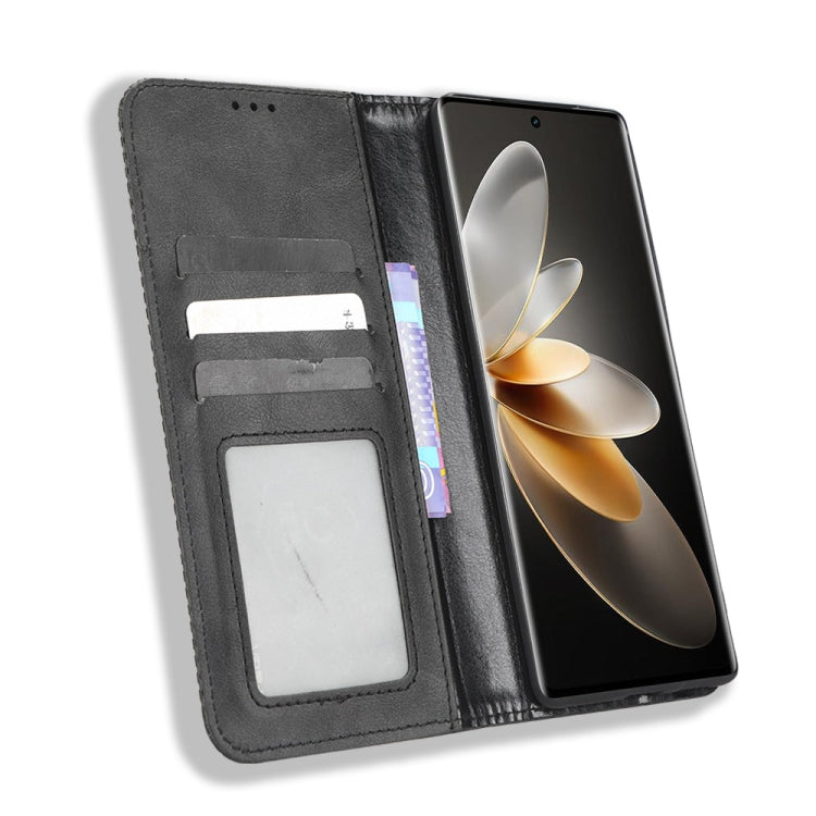 For vivo S16 Pro / S16 Magnetic Buckle Retro Texture Leather Phone Case