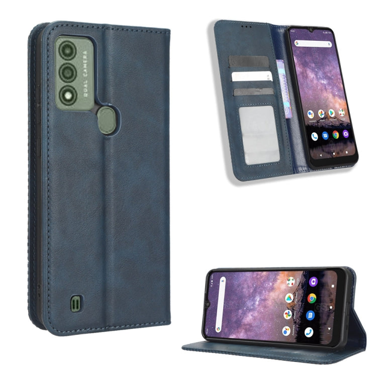 For Wiko Voix U616A Magnetic Buckle Retro Texture Leather Phone Case