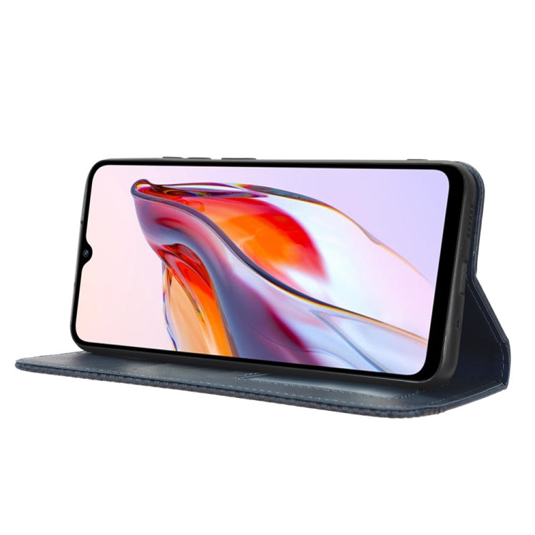 For Xiaomi Redmi 12C / 11A Magnetic Buckle Retro Texture Leather Phone Case