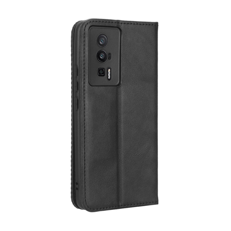For Xiaomi Redmi K60 5G / K60 Pro Magnetic Buckle Retro Texture Leather Phone Case