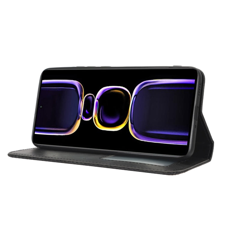 For Xiaomi Redmi K60 5G / K60 Pro Magnetic Buckle Retro Texture Leather Phone Case