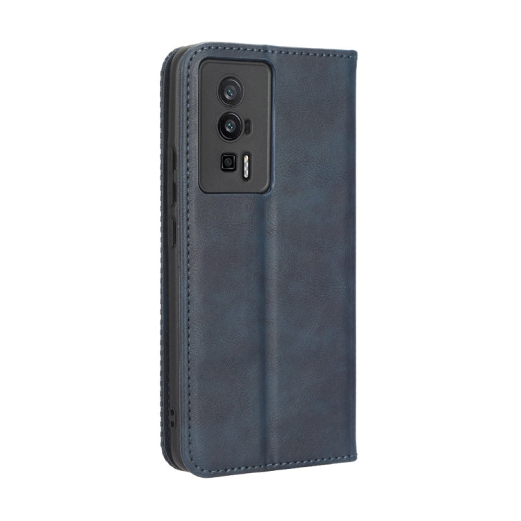 For Xiaomi Redmi K60 5G / K60 Pro Magnetic Buckle Retro Texture Leather Phone Case