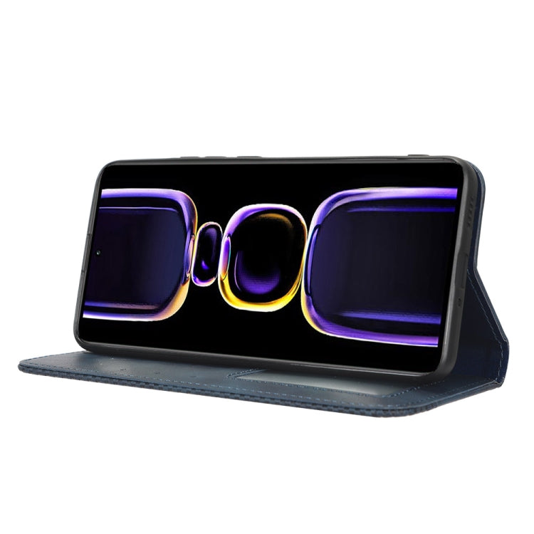 For Xiaomi Redmi K60 5G / K60 Pro Magnetic Buckle Retro Texture Leather Phone Case