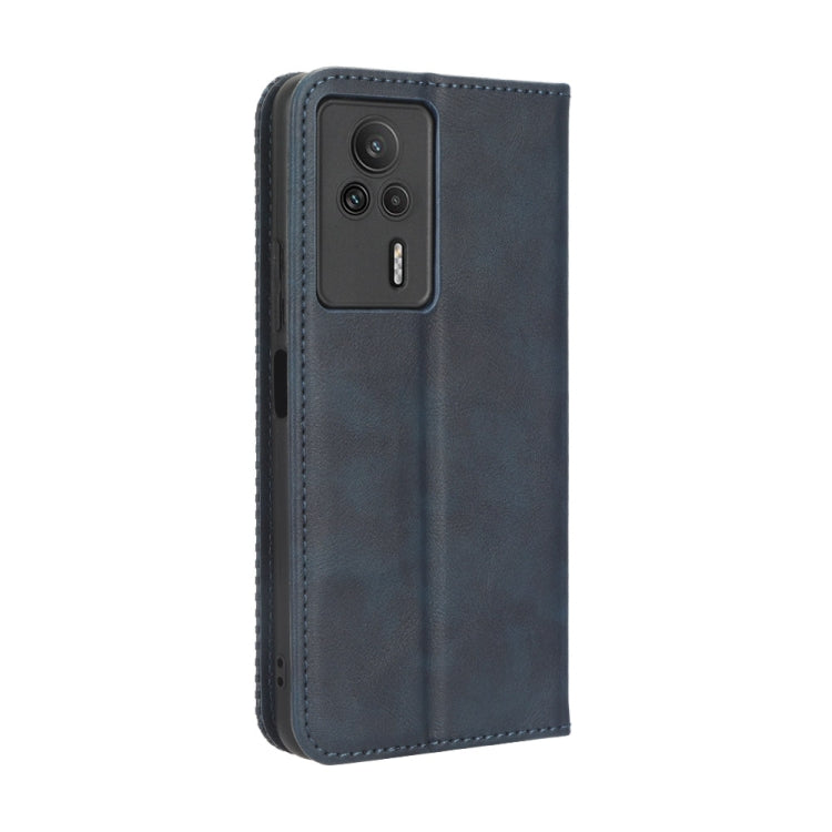 For Xiaomi Redmi K60E 5G Magnetic Buckle Retro Texture Leather Phone Case