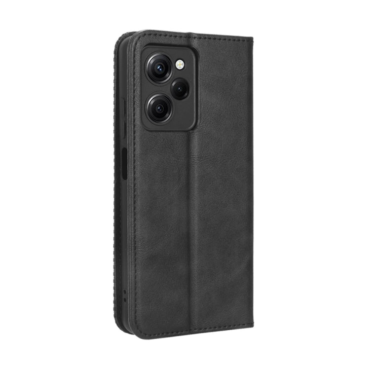 For Xiaomi Redmi Note 12 Pro 5G Speed / Poco X5 Pro Magnetic Buckle Retro Texture Leather Phone Case