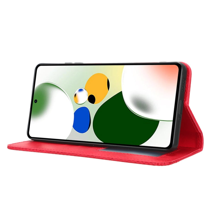 For Xiaomi Redmi Note 12 Pro 5G Speed / Poco X5 Pro Magnetic Buckle Retro Texture Leather Phone Case