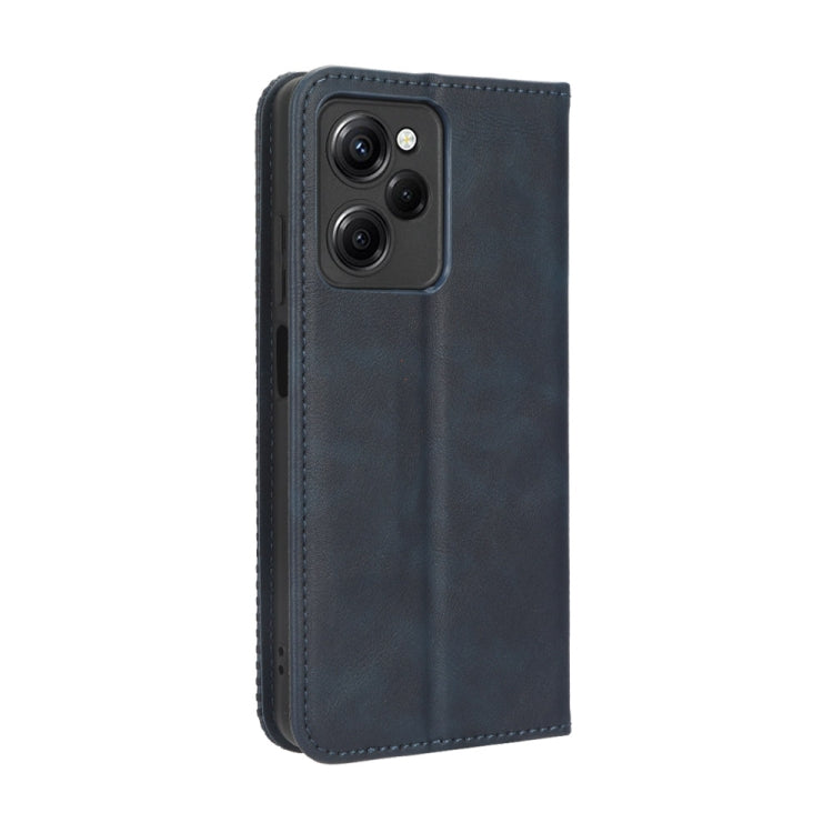 For Xiaomi Redmi Note 12 Pro 5G Speed / Poco X5 Pro Magnetic Buckle Retro Texture Leather Phone Case