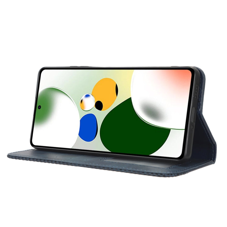 For Xiaomi Redmi Note 12 Pro 5G Speed / Poco X5 Pro Magnetic Buckle Retro Texture Leather Phone Case