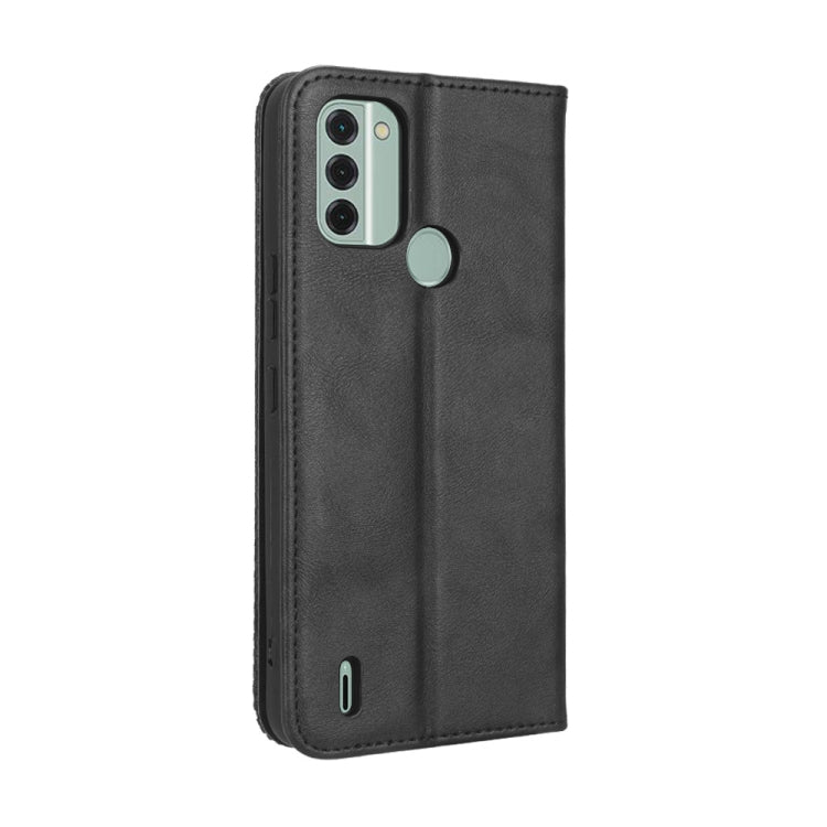 For Nokia C31 Magnetic Buckle Retro Texture Leather Phone Case
