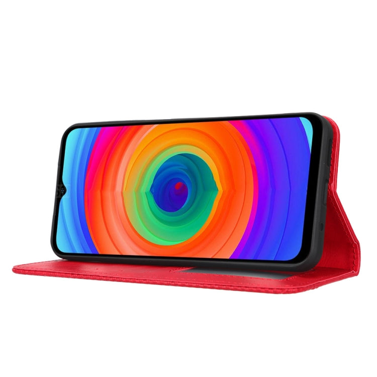 For Ulefone Note 14 Magnetic Buckle Retro Texture Leather Phone Case