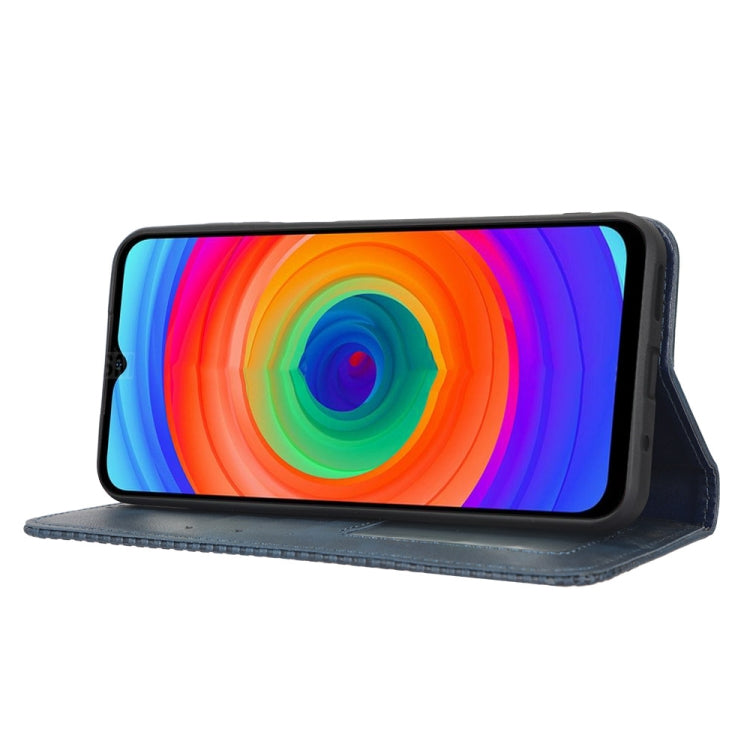 For Ulefone Note 14 Magnetic Buckle Retro Texture Leather Phone Case