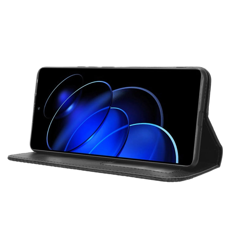 For Honor 80 GT Magnetic Buckle Retro Texture Leather Phone Case