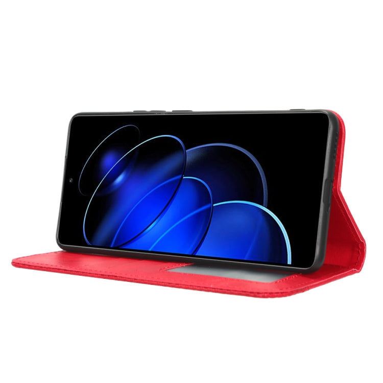 For Honor 80 GT Magnetic Buckle Retro Texture Leather Phone Case