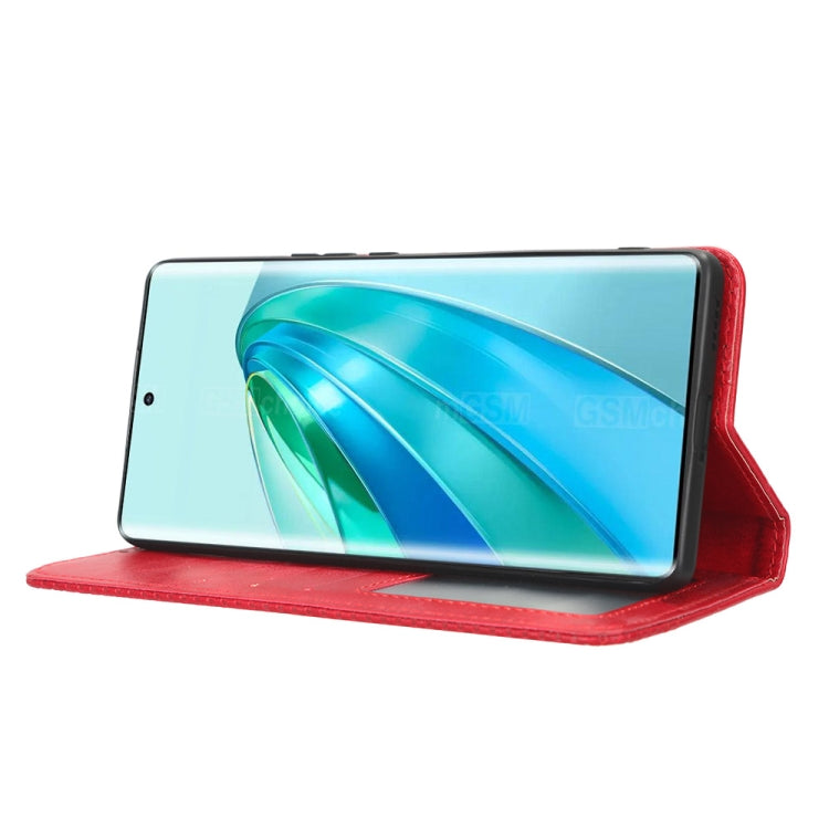 For Honor X9A / X40 / Magic5 Lite 5G Magnetic Buckle Retro Texture Leather Phone Case