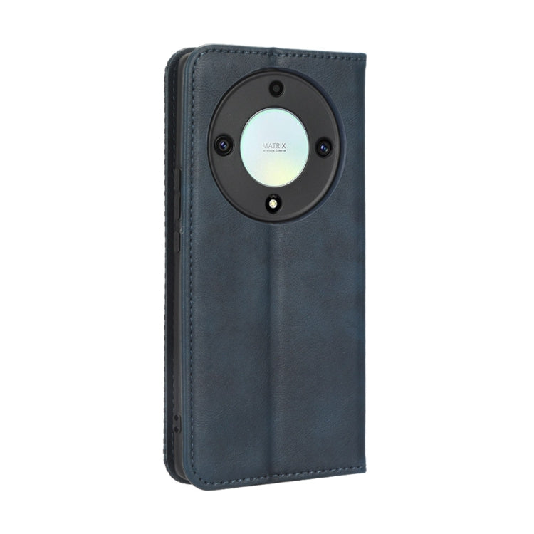 For Honor X9A / X40 / Magic5 Lite 5G Magnetic Buckle Retro Texture Leather Phone Case