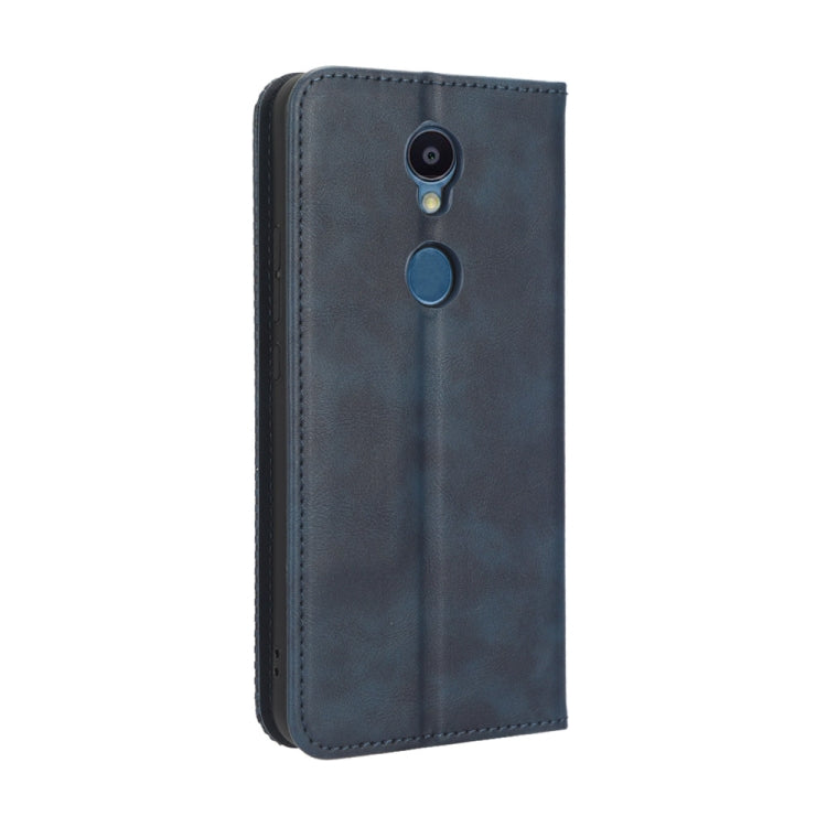For Sharp Rouvo V Magnetic Buckle Retro Texture Leather Phone Case