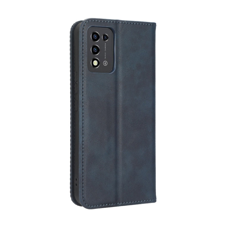 For ZTE Libero 5G III Magnetic Buckle Retro Texture Leather Phone Case