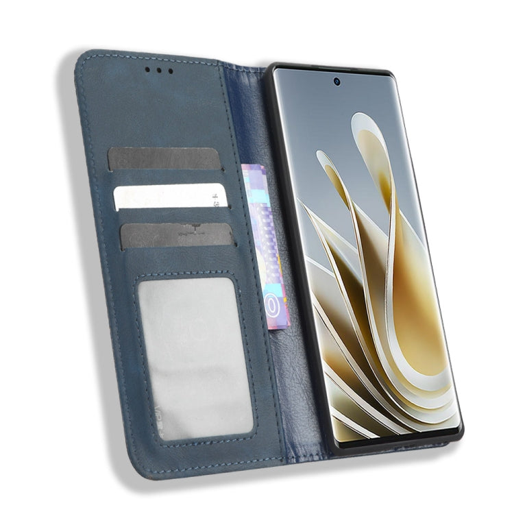 For ZTE nubia Z50 Magnetic Buckle Retro Texture Leather Phone Case