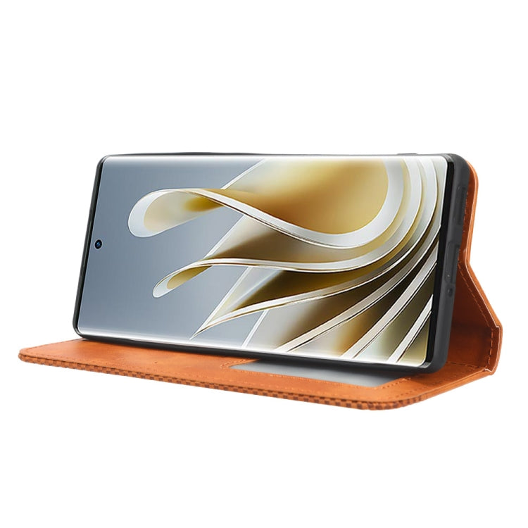 For ZTE nubia Z50 Magnetic Buckle Retro Texture Leather Phone Case