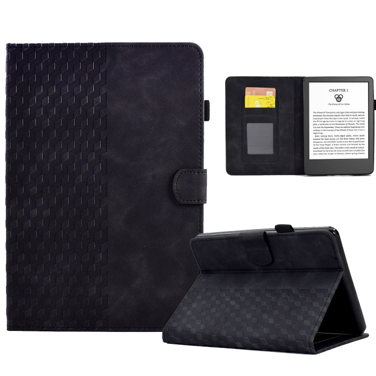 For Amazon Kindle Lite 2022 Rhombus Embossed Leather Tablet Case