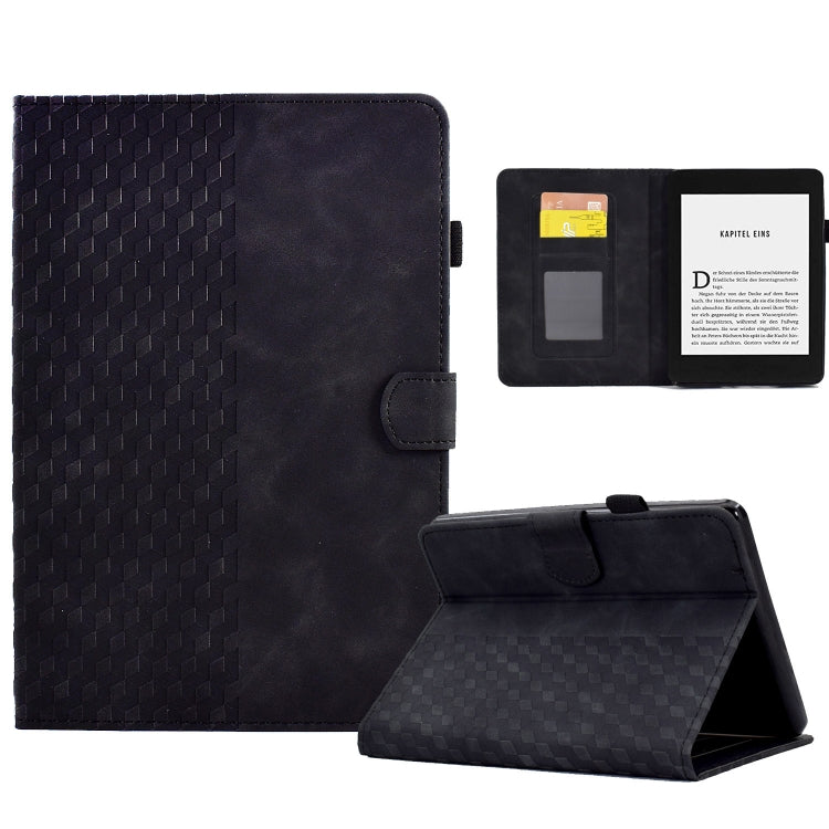 For Amazon Kindle PaperWhite 4 / 3 / 2 / 1 Rhombus Embossed Leather Tablet Case