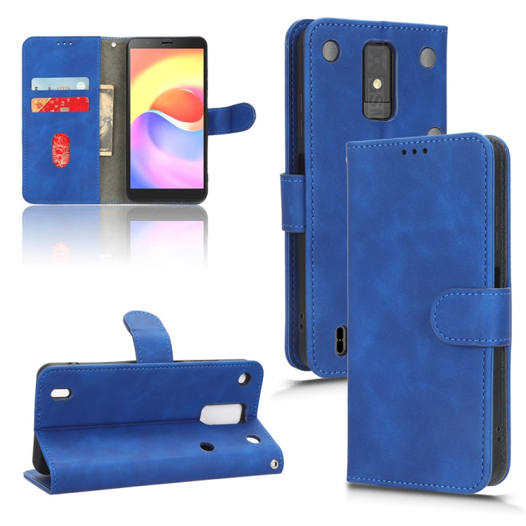 For ZTE Blade A32 Skin Feel Magnetic Flip Leather Phone Case