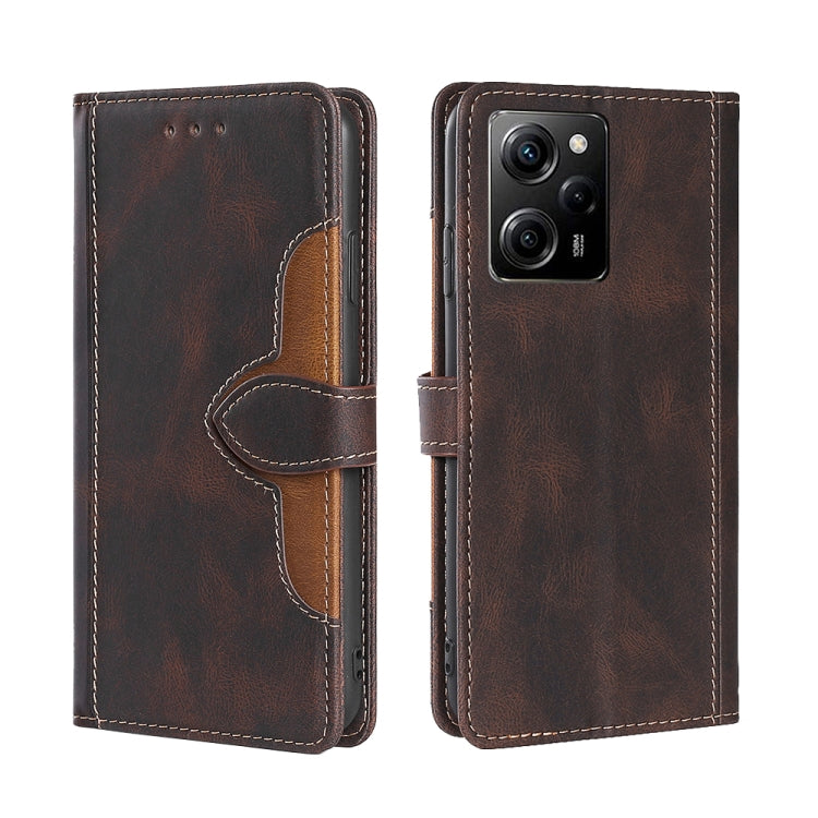 For Xiaomi Poco X5 Pro / Redmi Note 12 Pro Speed Skin Feel Magnetic Buckle Leather Phone Case