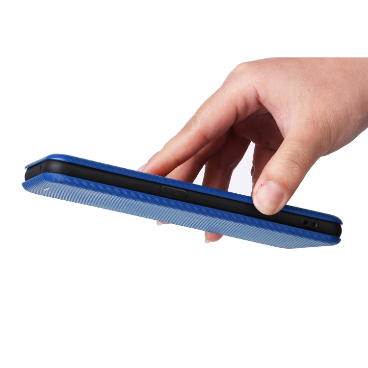 For OPPO Reno8 T 4G Carbon Fiber Texture Flip Leather Phone Case