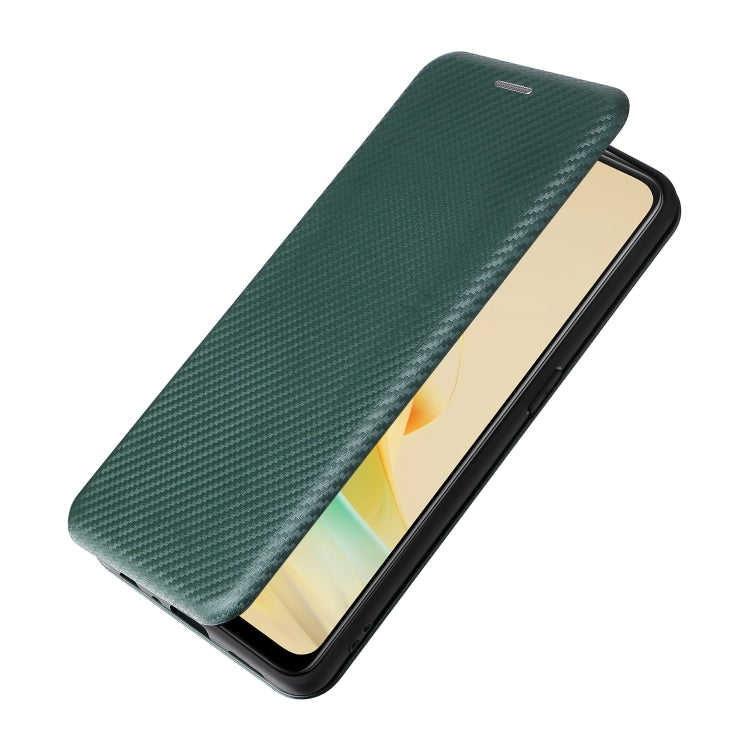 For OPPO Reno8 T 4G Carbon Fiber Texture Flip Leather Phone Case