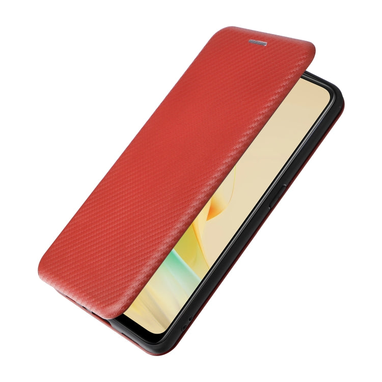 For OPPO Reno8 T 4G Carbon Fiber Texture Flip Leather Phone Case