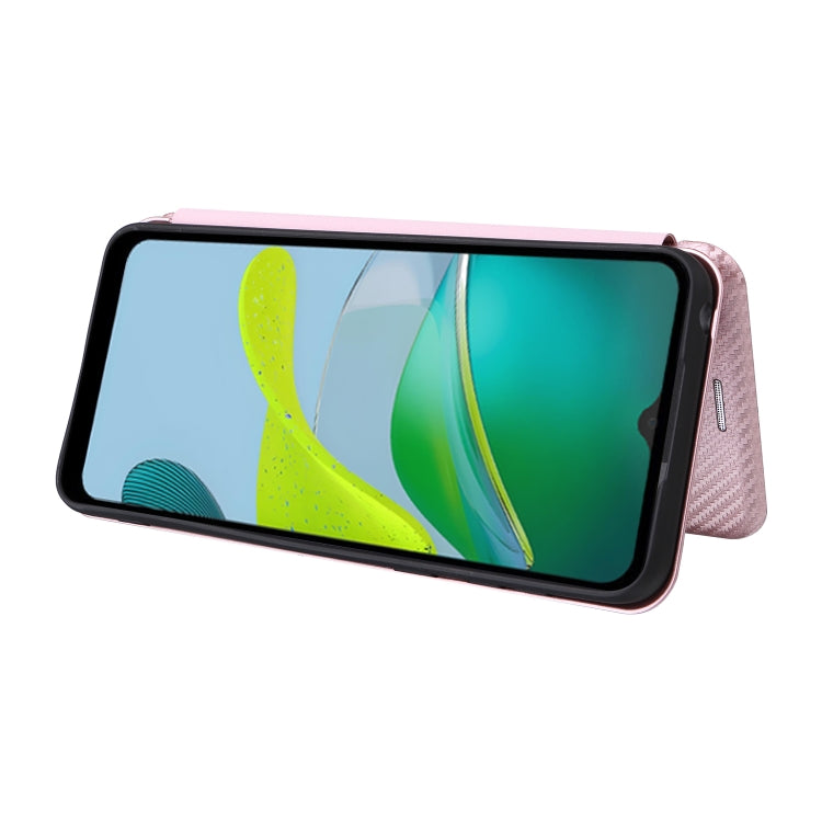 For Motorola Moto E13 4G Carbon Fiber Texture Flip Leather Phone Case