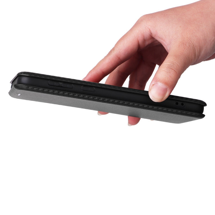 For Motorola Moto E13 4G Carbon Fiber Texture Flip Leather Phone Case