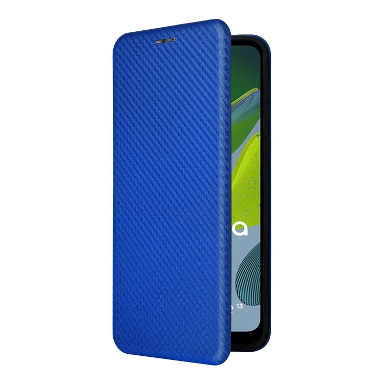 For Motorola Moto E13 4G Carbon Fiber Texture Flip Leather Phone Case
