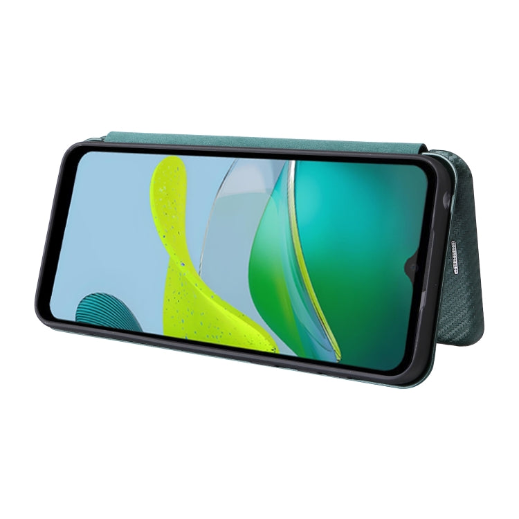 For Motorola Moto E13 4G Carbon Fiber Texture Flip Leather Phone Case