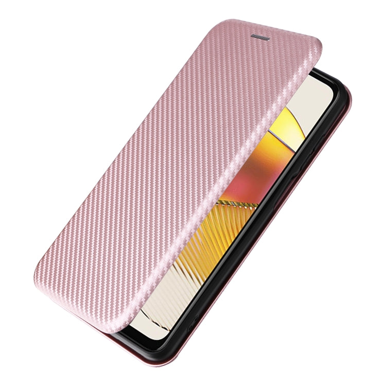 For Motorola Moto G73 5G Carbon Fiber Texture Flip Leather Phone Case