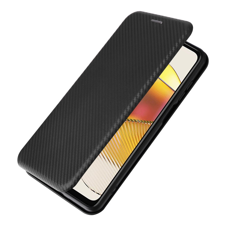 For Motorola Moto G73 5G Carbon Fiber Texture Flip Leather Phone Case