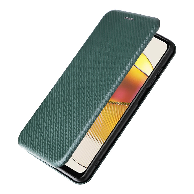 For Motorola Moto G73 5G Carbon Fiber Texture Flip Leather Phone Case