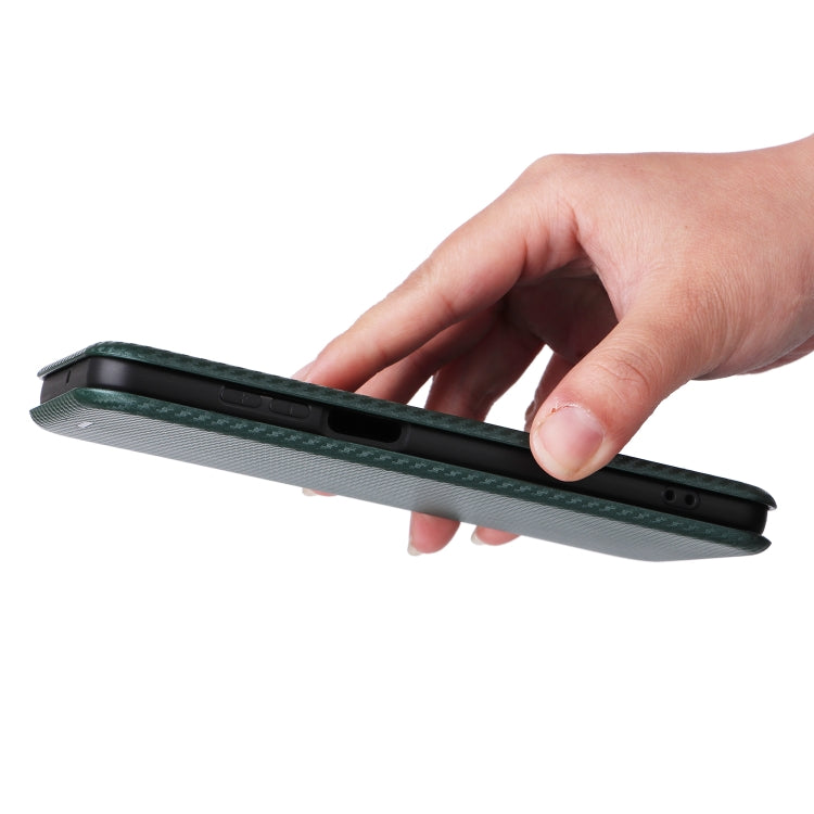 For Motorola Moto G73 5G Carbon Fiber Texture Flip Leather Phone Case