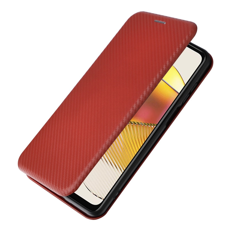 For Motorola Moto G73 5G Carbon Fiber Texture Flip Leather Phone Case