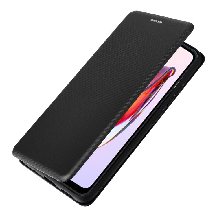 For Xiaomi Redmi 12C Carbon Fiber Texture Flip Leather Phone Case