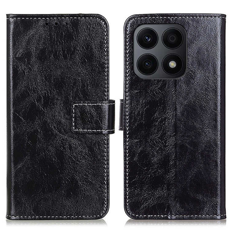 For Honor X8A Retro Crazy Horse Texture Horizontal Flip Leather Phone Case
