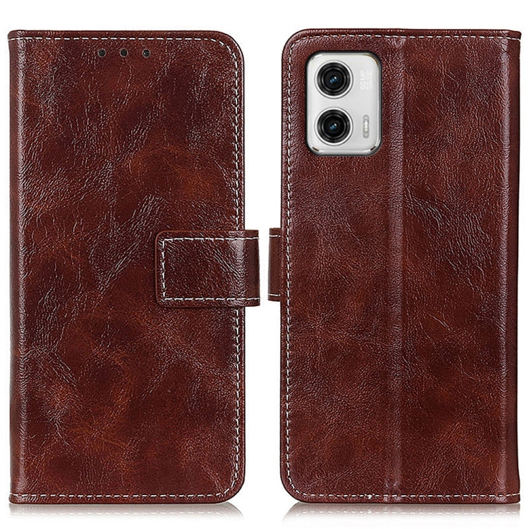 For Motorola Moto G73 5G Retro Crazy Horse Texture Horizontal Flip Leather Phone Case
