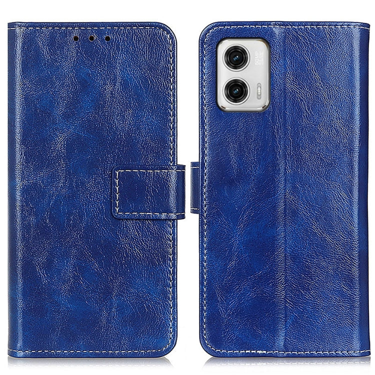 For Motorola Moto G73 5G Retro Crazy Horse Texture Horizontal Flip Leather Phone Case