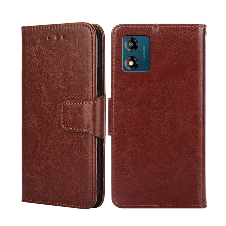For Motorola Moto E13 4G Crystal Texture Leather Phone Case