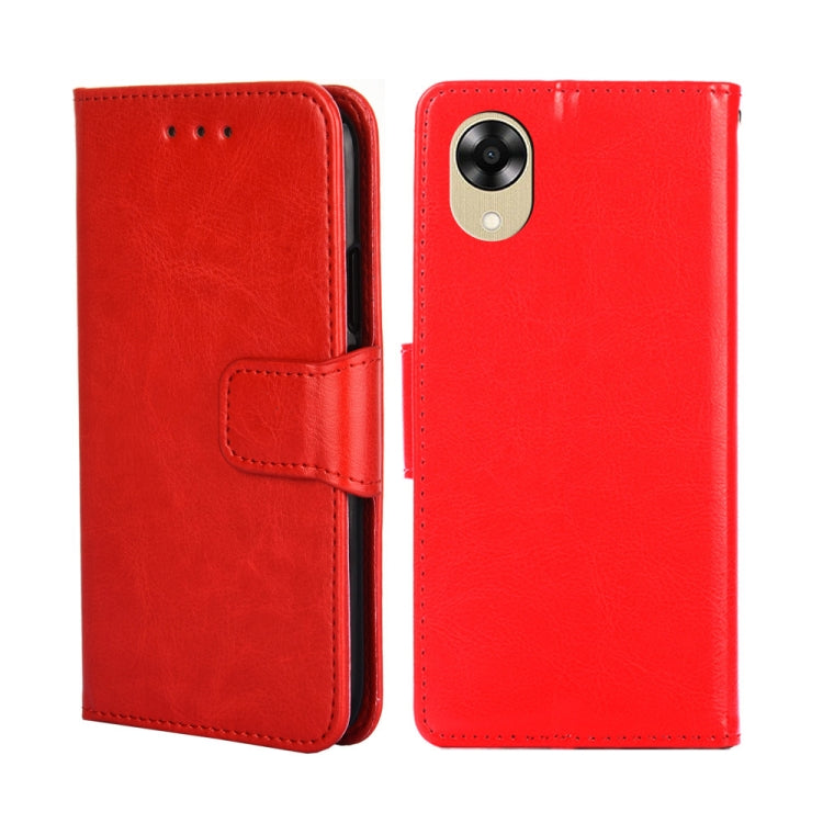 For OPPO A17k Crystal Texture Leather Phone Case