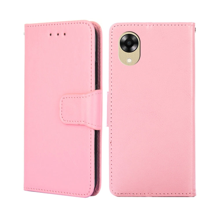 For OPPO A17k Crystal Texture Leather Phone Case