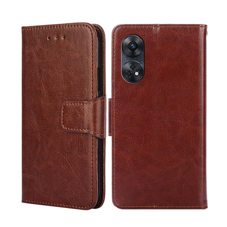 For OPPO Reno8 T 4G Crystal Texture Leather Phone Case