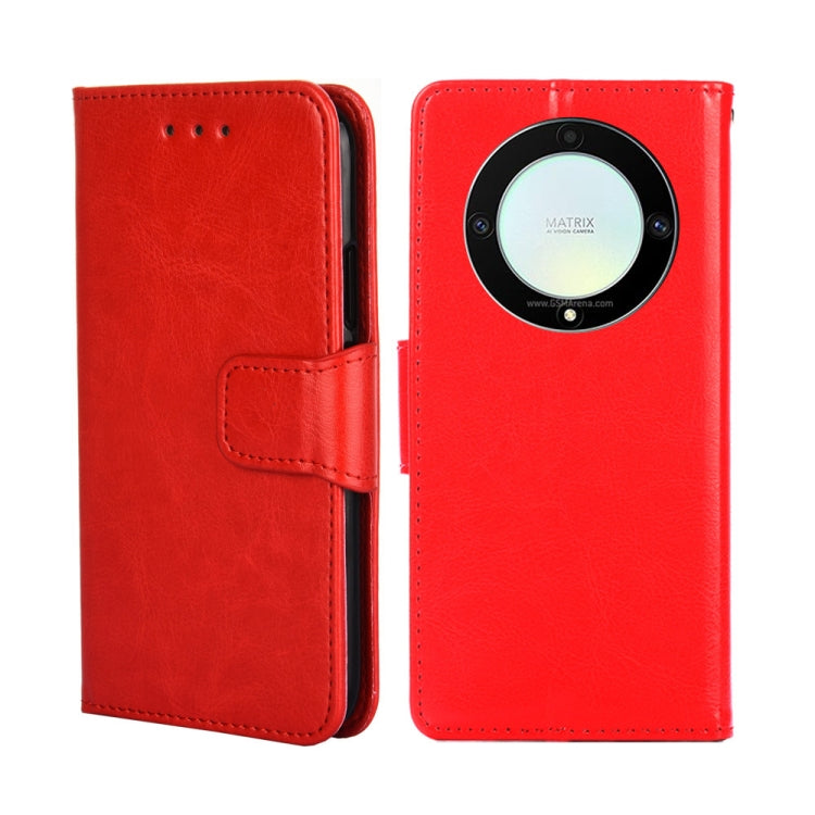 For Honor X9a 5G Crystal Texture Leather Phone Case